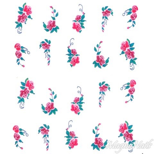 2D Nail Art One Stoke Sticker