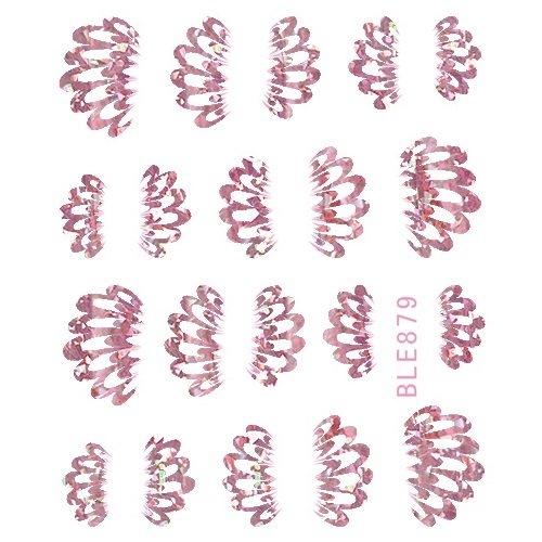2D Nail Art One Stoke Sticker