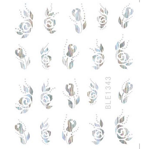2D Nail Art One Stoke Sticker