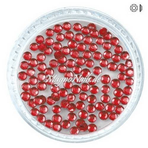 Nail Art Strasssteine - rot rund Nailart Nails Nägel Schmuck Einleger Nageldesign