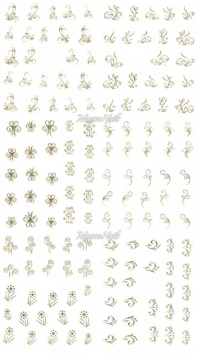 2D Nail Art Sticker