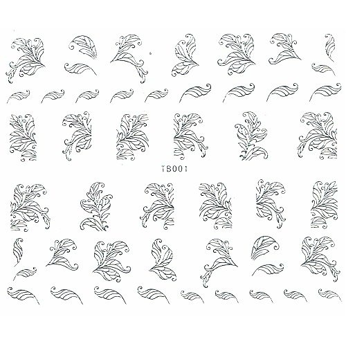 3D Full Cover Metallic Sticker - silber Selbstklebende Nagelaufkleber Nagelsticker