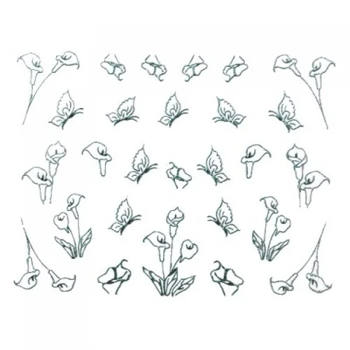 2D Nail Art Sticker