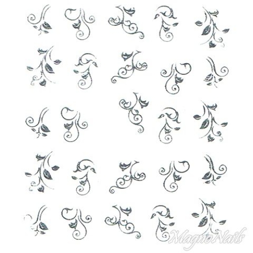 2D Nail Art One Stoke Sticker