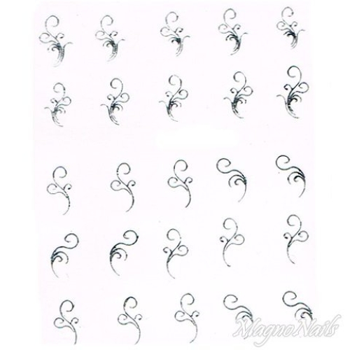 2D Nail Art One Stoke Sticker