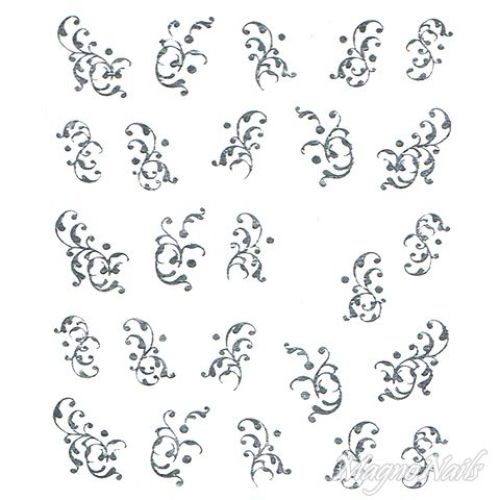 2D Nail Art One Stoke Sticker