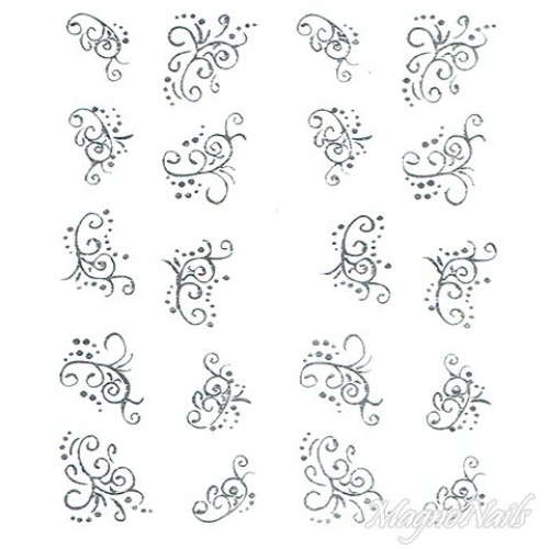 2D Nail Art One Stoke Sticker