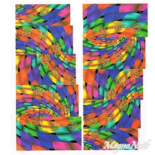 2D Nail Art One Stoke Sticker