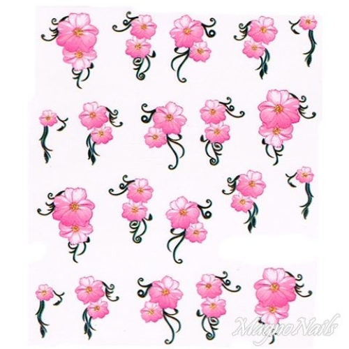 2D Nail Art One Stoke Sticker