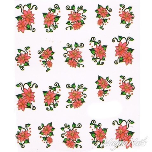 2D Nail Art One Stoke Sticker