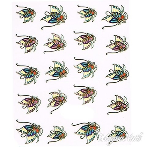 2D Nail Art One Stoke Sticker