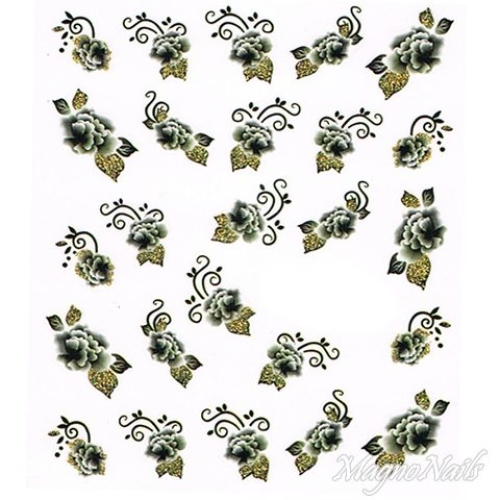 2D Nail Art One Stoke Sticker