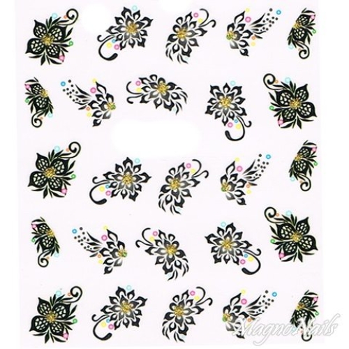 2D Nail Art One Stoke Sticker