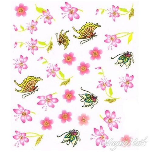2D Nail Art One Stoke Sticker