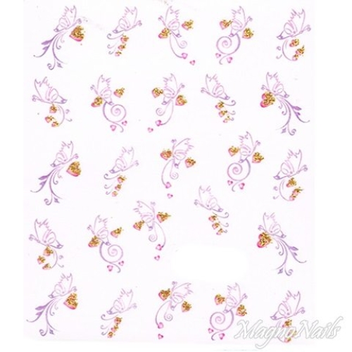 2D Nail Art One Stoke Sticker