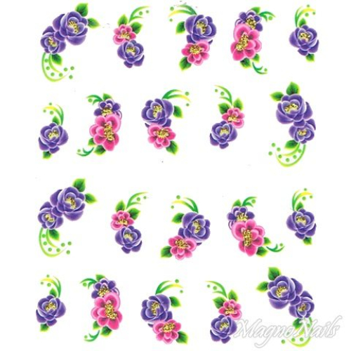 2D Nail Art One Stoke Sticker