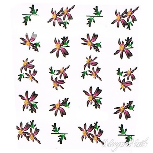 2D Nail Art One Stoke Sticker