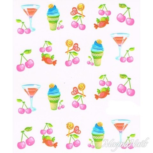 2D Nail Art One Stoke Sticker
