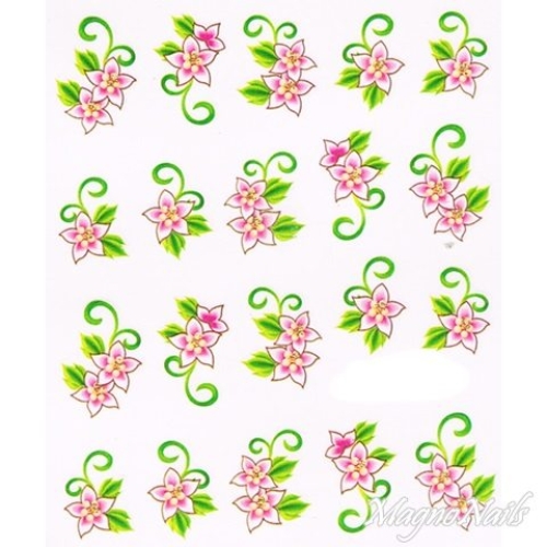 2D Nail Art One Stoke Sticker
