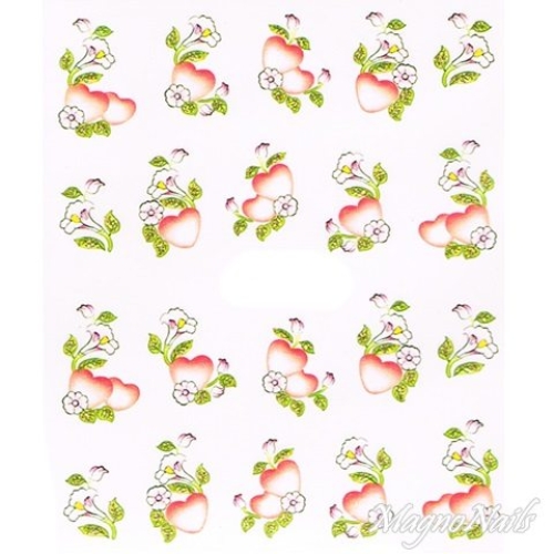 2D Nail Art One Stoke Sticker