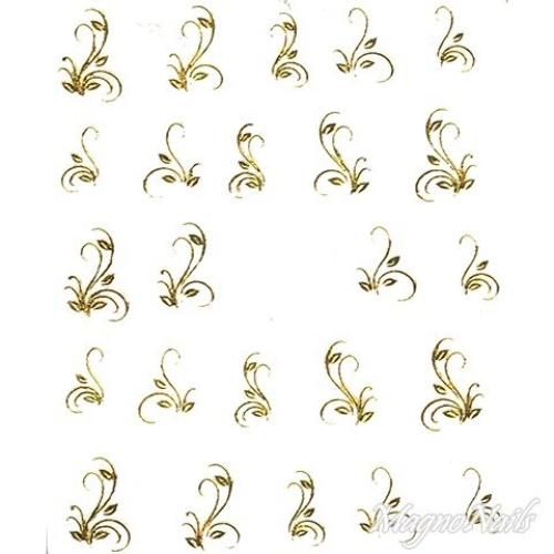 2D Nail Art One Stoke Sticker