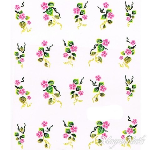 2D Nail Art One Stoke Sticker