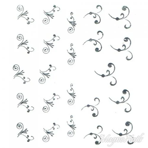2D Nail Art One Stoke Sticker