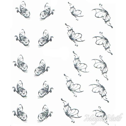 2D Nail Art One Stoke Sticker