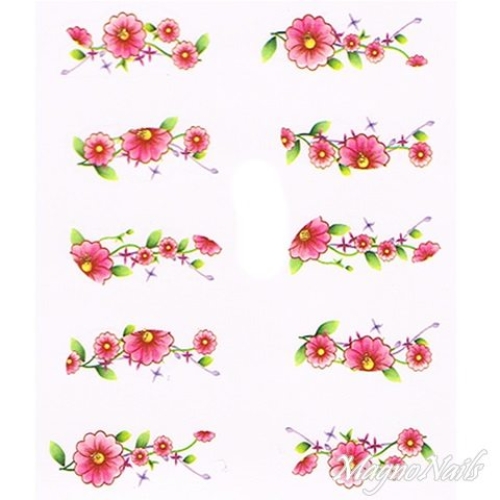 2D Nail Art One Stoke Sticker