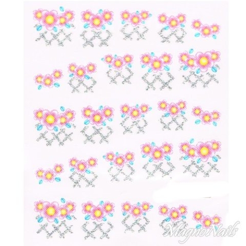 2D Nail Art One Stoke Sticker