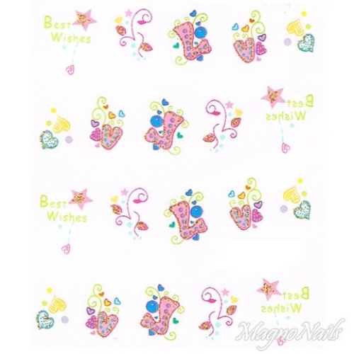 2D Nail Art One Stoke Sticker