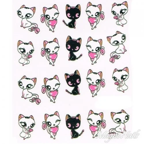 2D Nail Art One Stoke Sticker