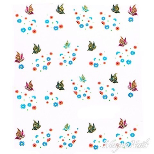 2D Nail Art One Stoke Sticker