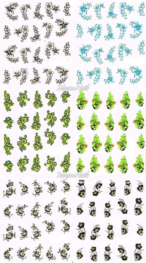 2D Nail Art Sticker