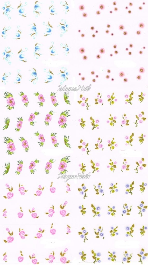 2D Nail Art Sticker