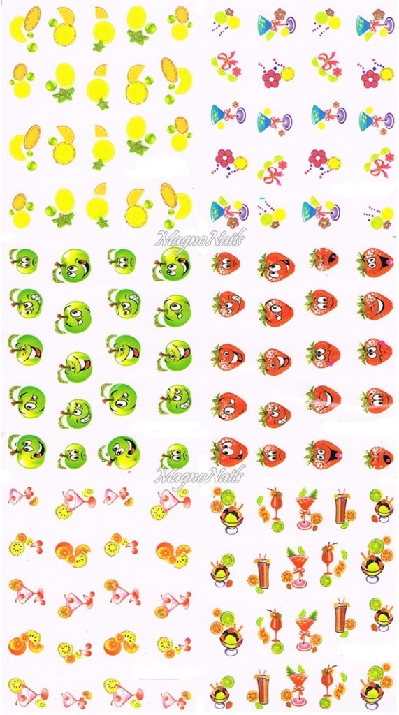 2D Nail Art Sticker