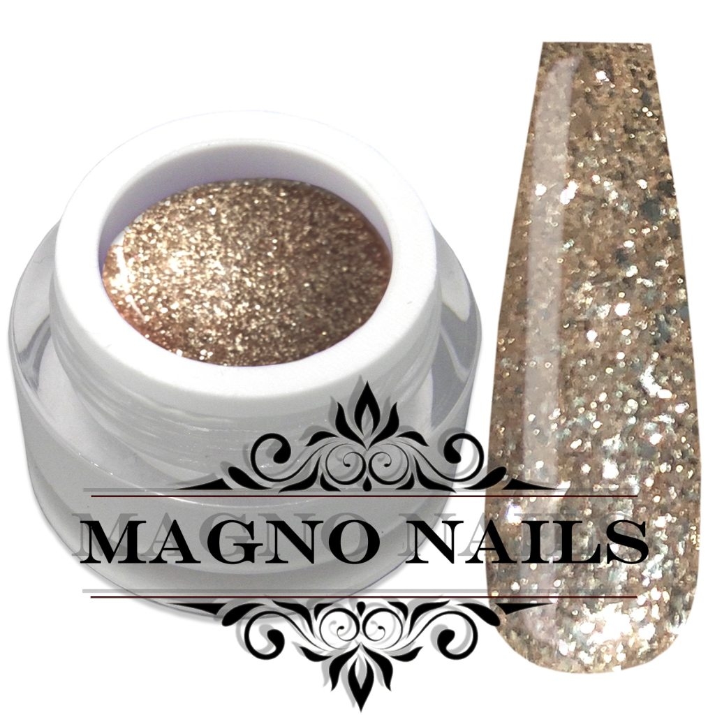 Hell Braun Nude Glitter Glitzer UV Gel
