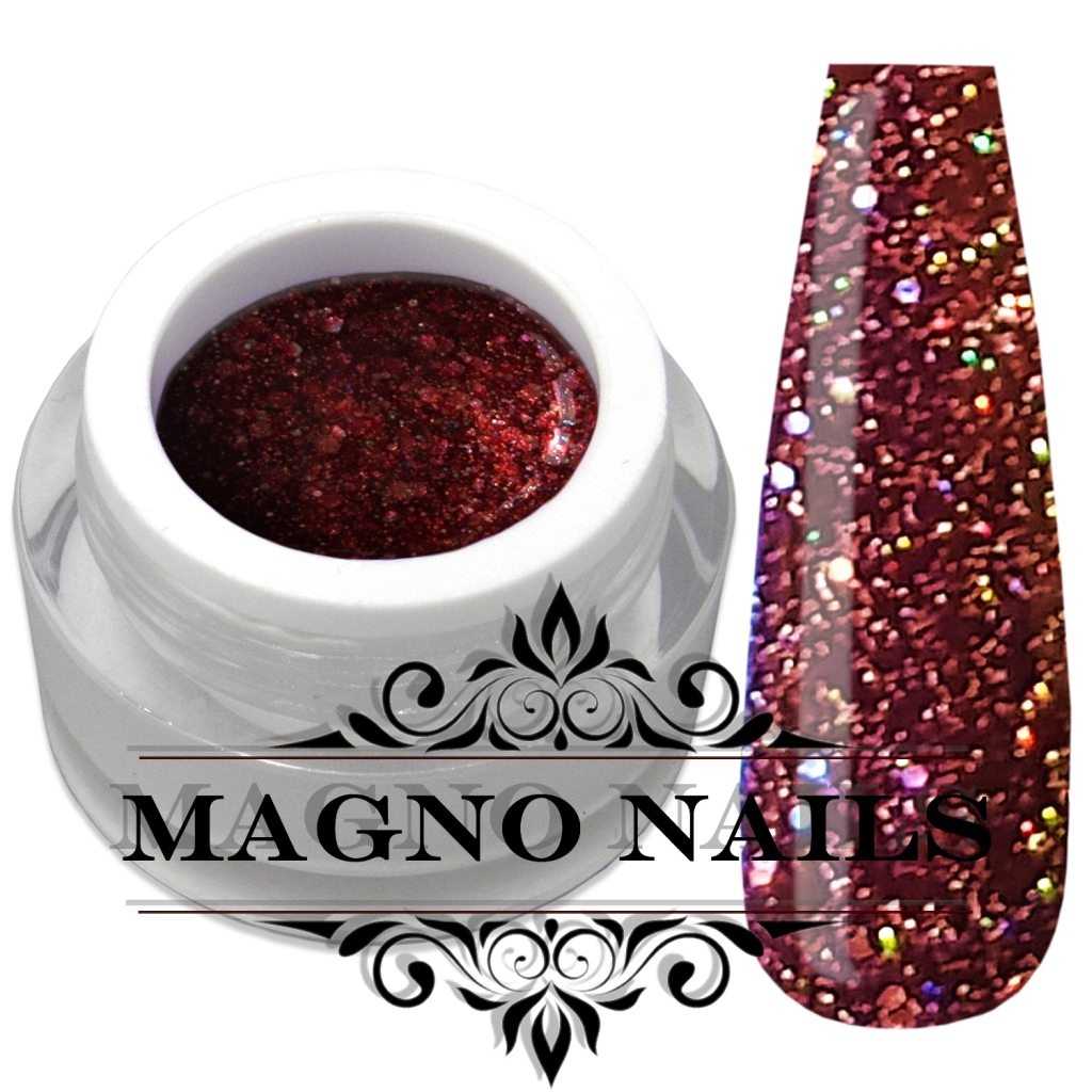 UV Gel - 1365 - Glitter Gel - Glazed Apple