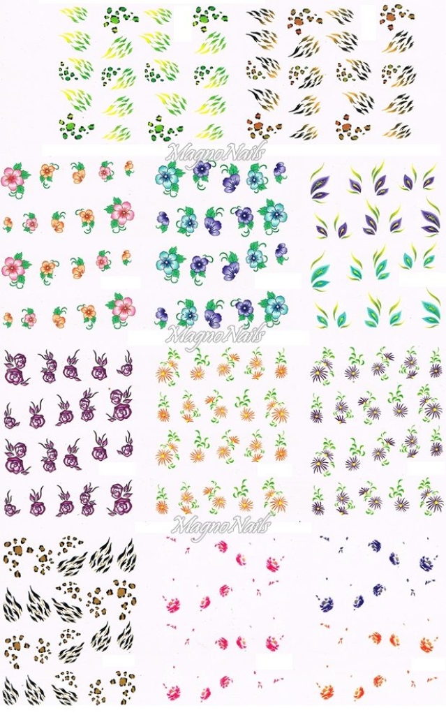 2D Nail Art Sticker