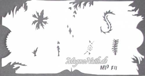 Nageldesign Nailart Nail Art Airbrush Schablone viele Designs