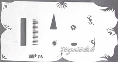 Nageldesign Nailart Nail Art Airbrush Schablone viele Designs