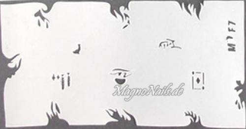 Nageldesign Nailart Nail Art Airbrush Schablone viele Designs