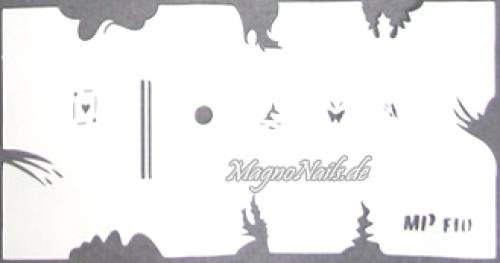 Nageldesign Nailart Nail Art Airbrush Schablone viele Designs