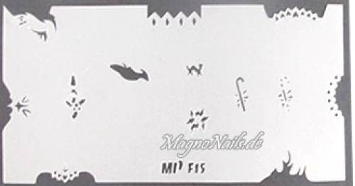 Nageldesign Nailart Nail Art Airbrush Schablone viele Designs