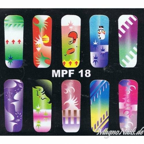 MPF 18 Airbrush Schablone