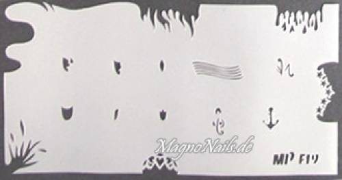 Nageldesign Nailart Nail Art Airbrush Schablone viele Designs