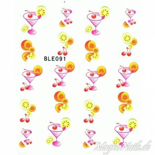 2D Nail Art One Stoke Sticker
