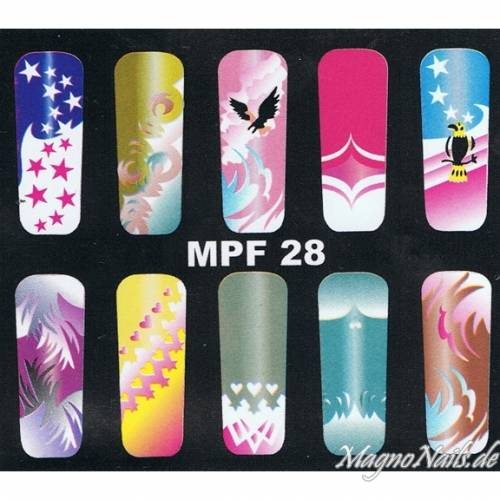 MPF 28 Airbrush Schablone