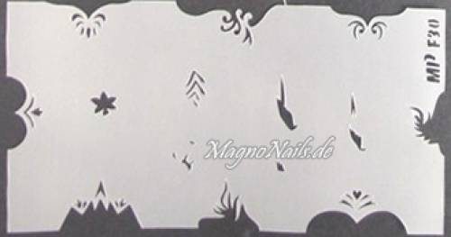 Nageldesign Nailart Nail Art Airbrush Schablone viele Designs