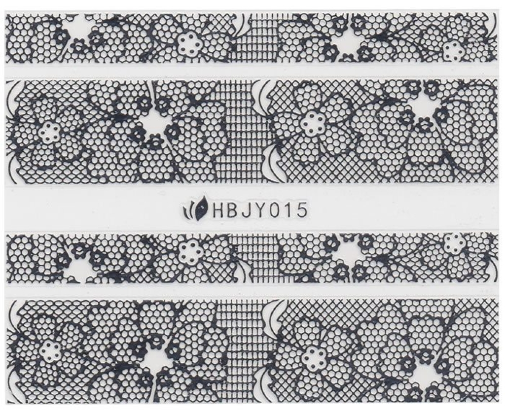 3D Lace Metallic Sticker - silber Ornamente Seblstklebende Aufkleber Nagelsticker Nagelaufkleber